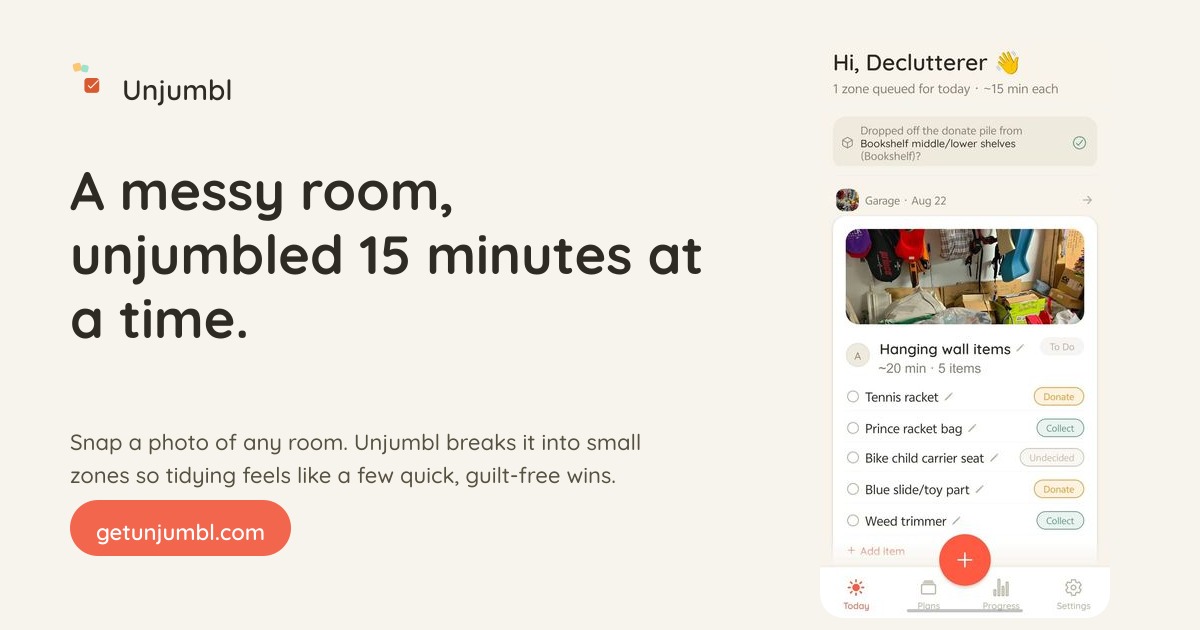 I built an app that replaces the "keep or toss?" dilemma with a question that actually works